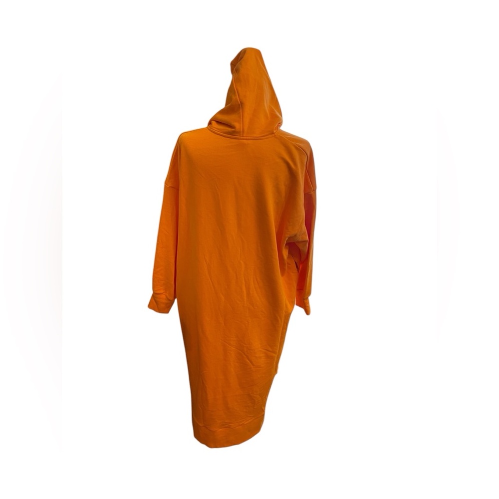 NAP Loungewear Pullover Sweatshirt Hoodie Midi Dress Orange - Picture 5 of 13